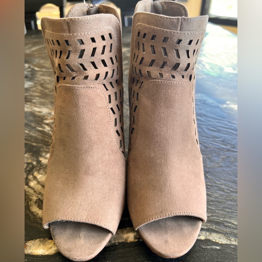 Madden Girl Bright Peep Toe Chop Out Booties - Picture 5 of 10